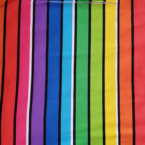 LOVE V neck s/s rainbow of bright colors size XL NWT EUC - Picture 8 of 11